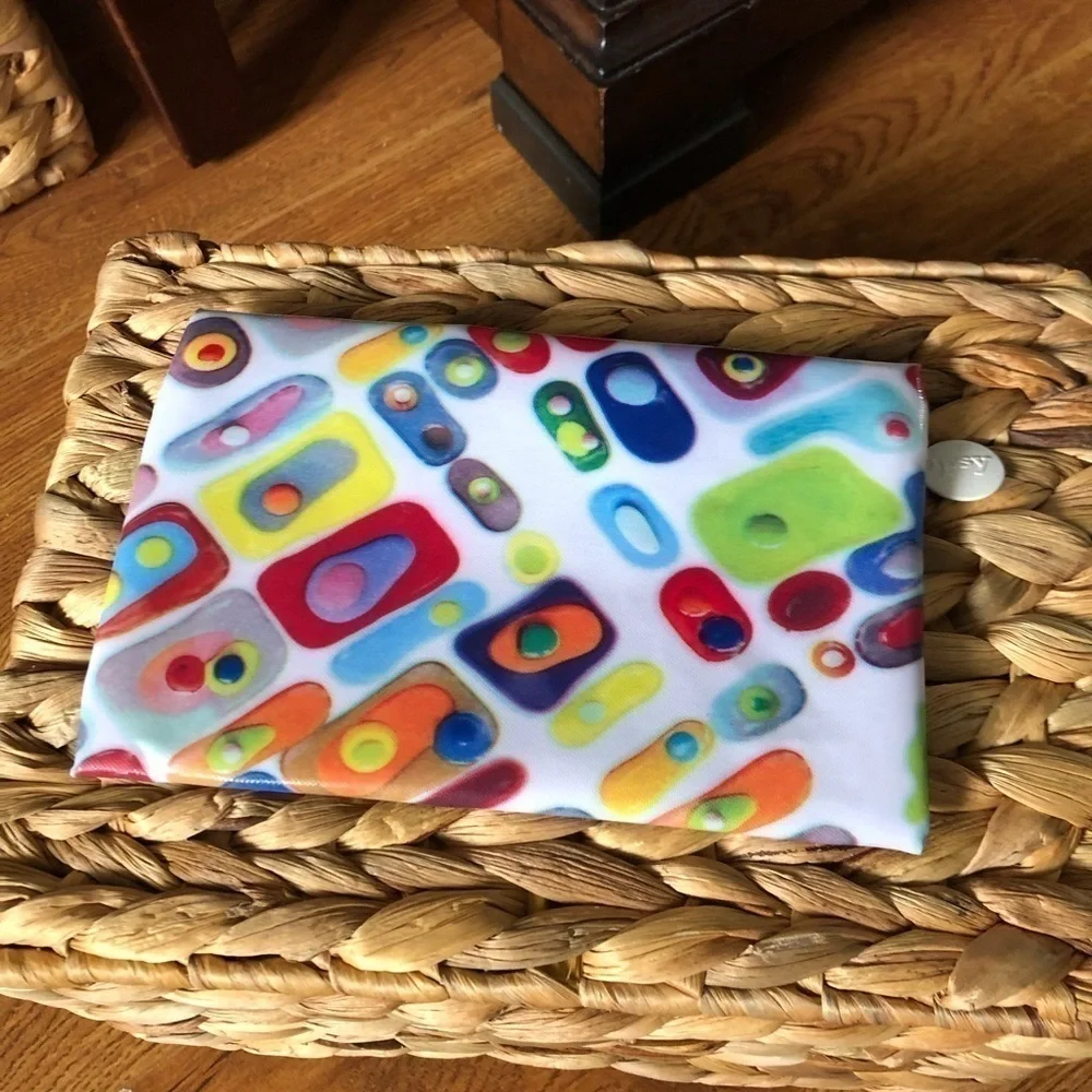 Klari for Ipsy abstract dot small cosmetic bag